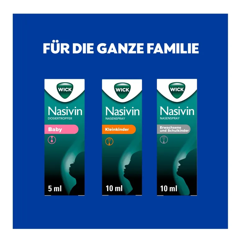 Wick Nasivin Nasenspray ohne Konservierungsstoffe Kleinkind, 10 ml