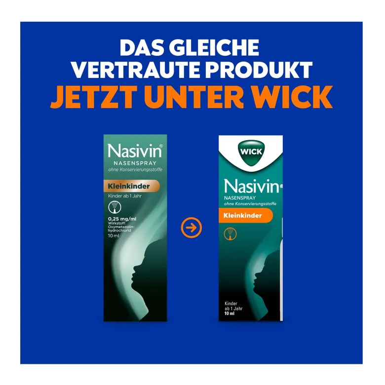 Wick Nasivin Nasenspray ohne Konservierungsstoffe Kleinkind, 10 ml