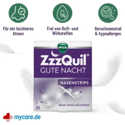 Wick ZzzQuil Gute Nacht Nasenstrips, 26 St