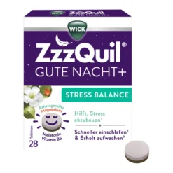 Wick ZzzQuil Gute Nacht+ Stress Balance, 28 St