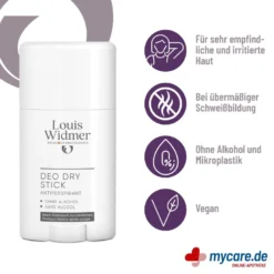 Widmer Deo Dry Stick Antiperspirant leicht parfümiert, 50 ml