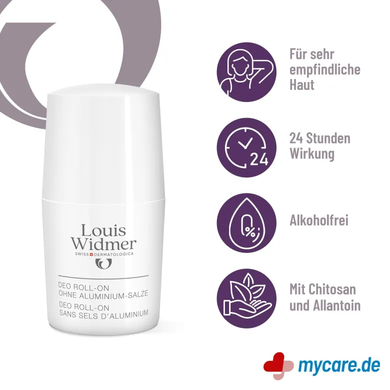 Widmer Deo Roll-on ohne Aluminium-Salze leicht parfümiert, 50 ml