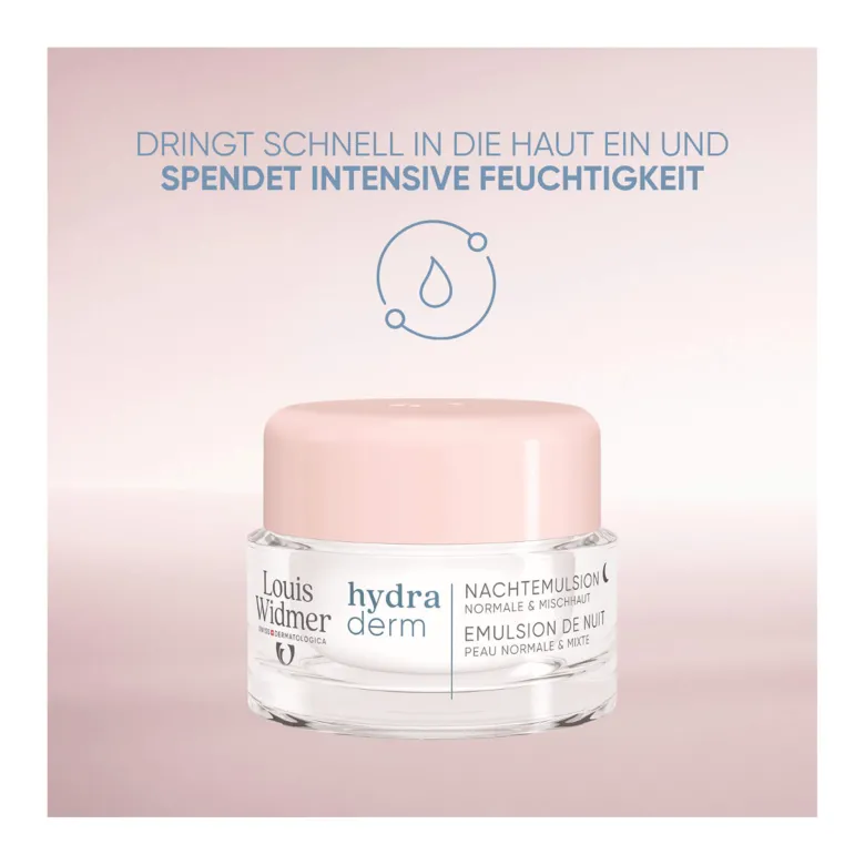Widmer hydraderm Nachtemulsion leicht parfümiert, 50 ml