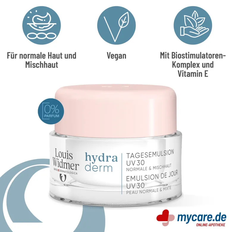 Widmer hydraderm Tagesemulsion UV 30 unparfümiert, 50 ml