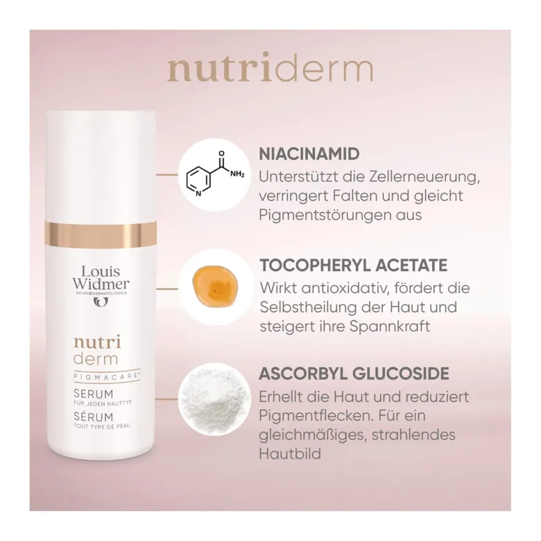 Widmer nutriderm Pigmacare Serum leicht parfümiert, 30 ml