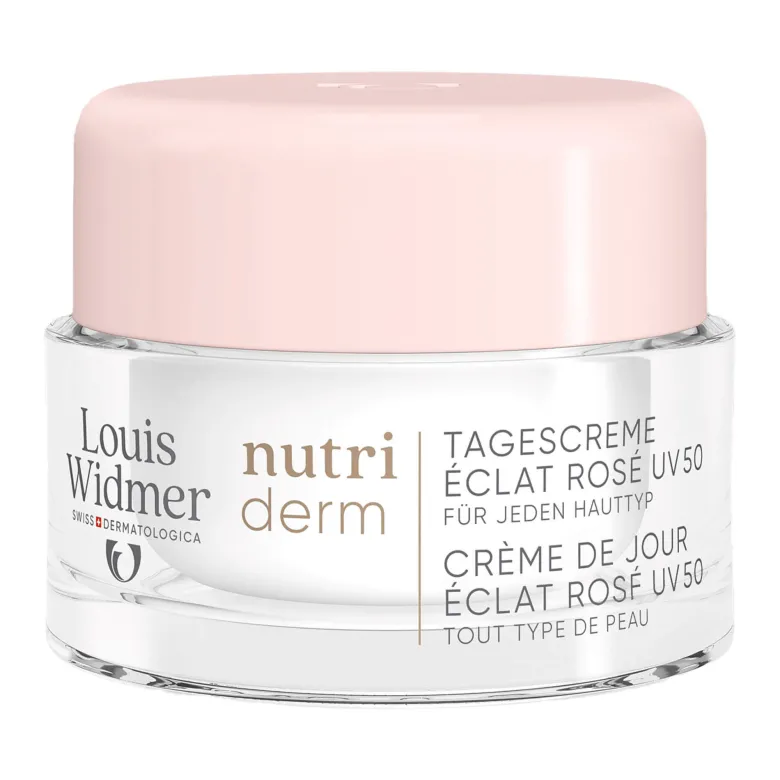 Widmer nutriderm Tagescreme Éclat Rosé UV 50 unparfümiert, 50 ml
