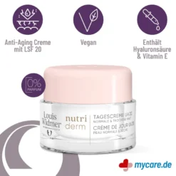 Widmer nutriderm Tagescreme UV 20 unparfümiert, 50 ml