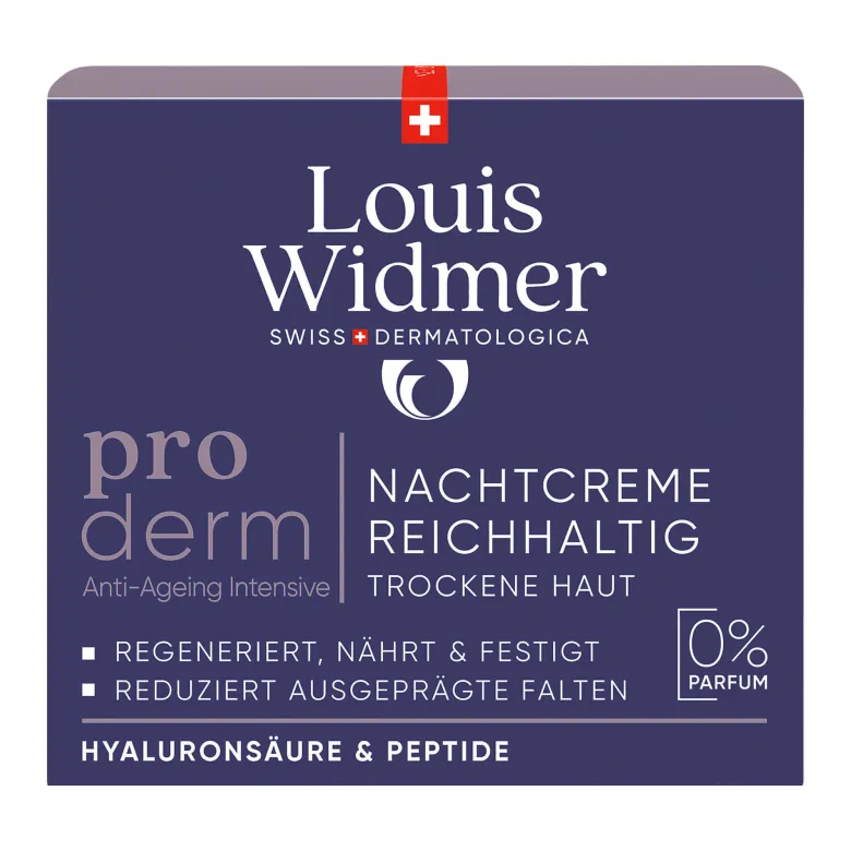 Widmer proderm Nachtcreme Reichhaltig unparfümiert, 50 ml