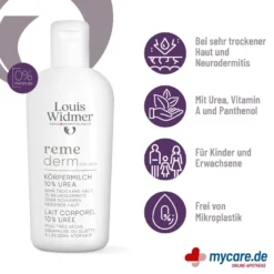 Widmer remederm Körpermilch 10% Urea unparfümiert, 200 ml