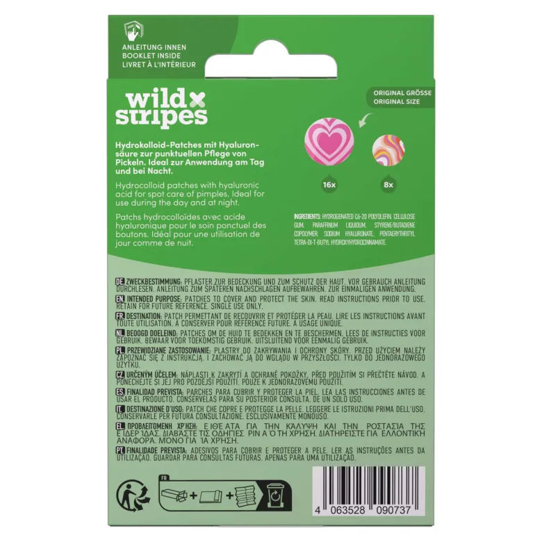 Wild Stripes Anti-Pickel Patches - Groovy Recover, 24 St