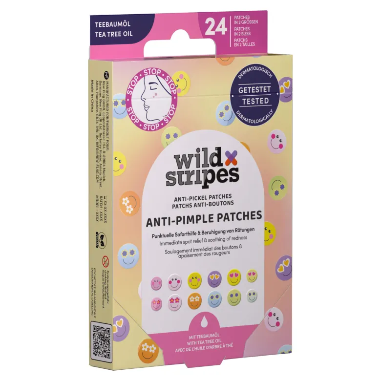 Wild Stripes Anti-Pickel Patches - Smile Stop, 24 St