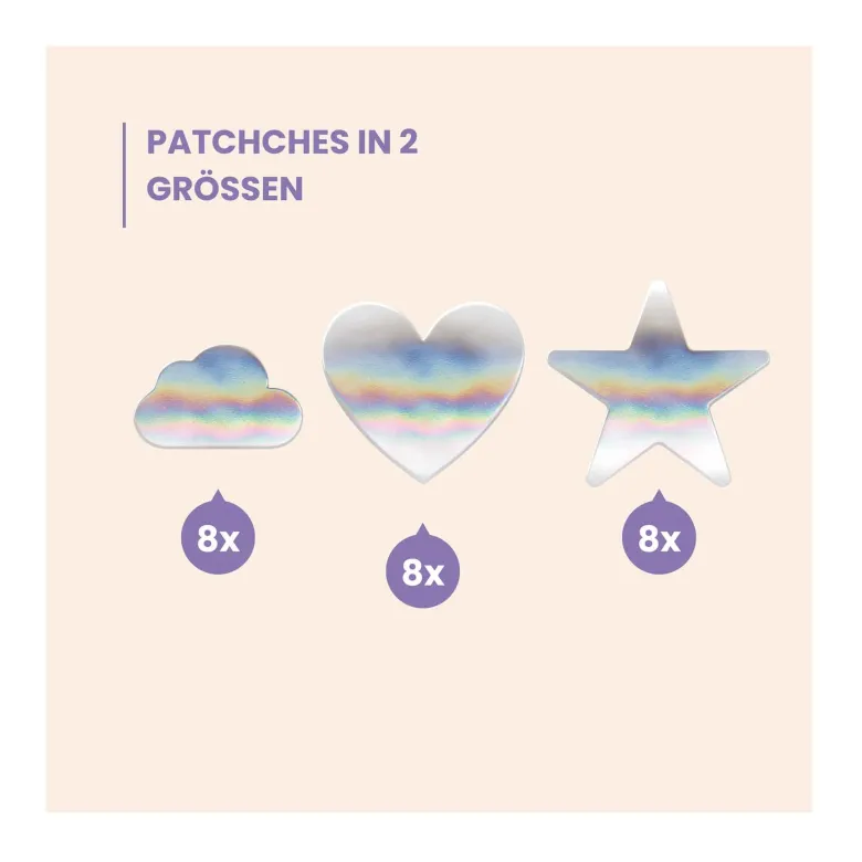 Wild Stripes Anti-Pickel Patches - Holo Clear, 24 St