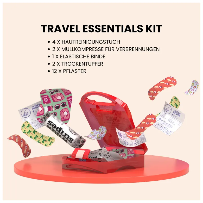 Wild Stripes Reise-Set - Erste-Hilfe Essentials, 21 St
