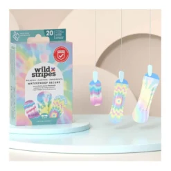 Wild Stripes Waterproof Pflaster - Rainbow Edition, 20 St