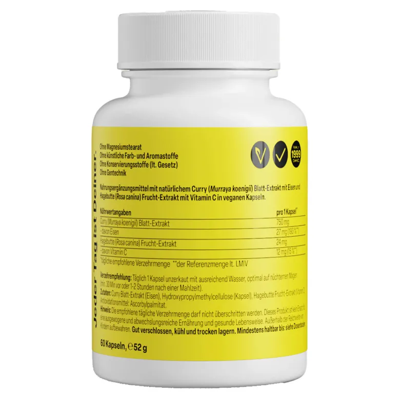 ZeinPharma FerroLeaf Ultra+C Kapseln, 60 St