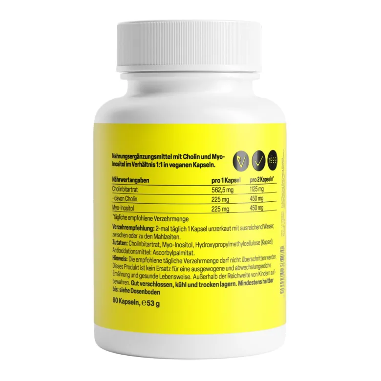 ZeinPharma Inositol + Cholin 450mg/450mg Kapseln, 60 St