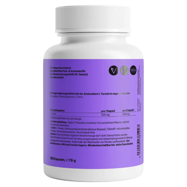 ZeinPharma L-Tyrosin 500mg Kapseln, 120 St