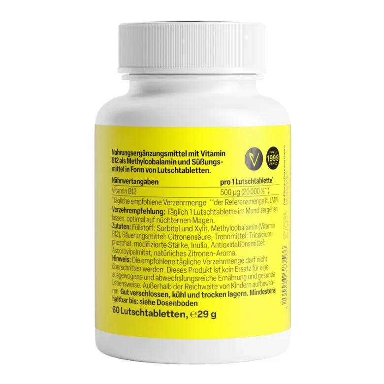 ZeinPharma Vitamin B12 500µg Lutschtabletten, 60 St