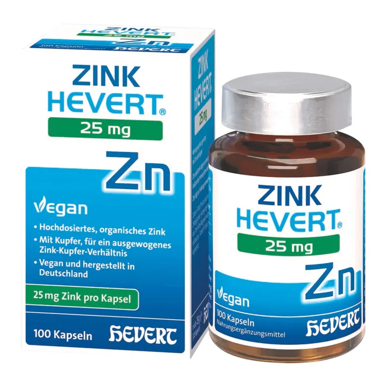 Zink Hevert 25 mg Kapseln, 100 St