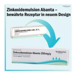 Zinkoxidemulsion Abanta 250 mg/g, 50 g