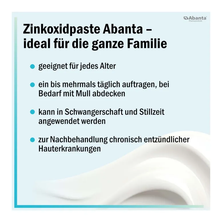 Zinkoxidpaste Abanta 200 mg/g, 50 g