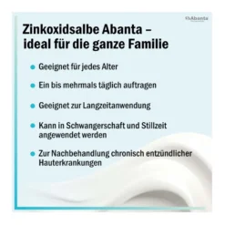 Zinkoxidsalbe Abanta 100 mg/g, 50 g