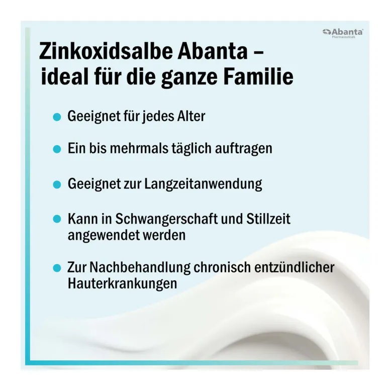 Zinkoxidsalbe Abanta 100 mg/g, 50 g