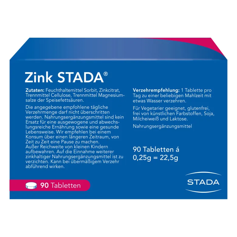 Zink Stada 25 mg Tabletten, 90 St
