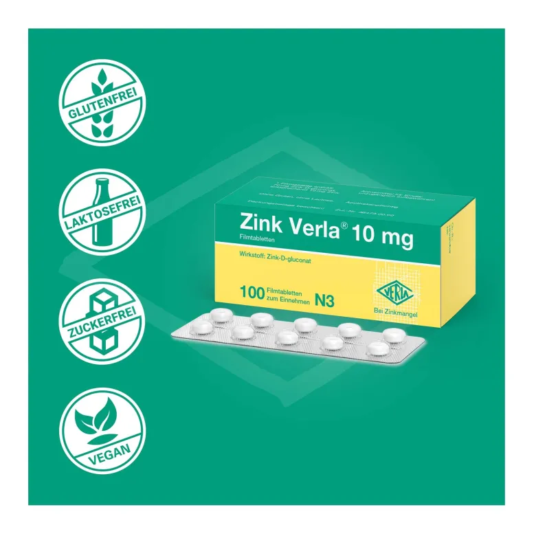 Zink Verla 10 mg Filmtabletten, 100 St