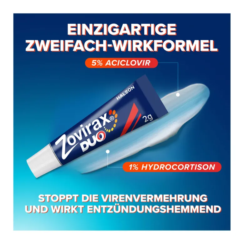 Zovirax Duo Lippenherpescreme, 2 g