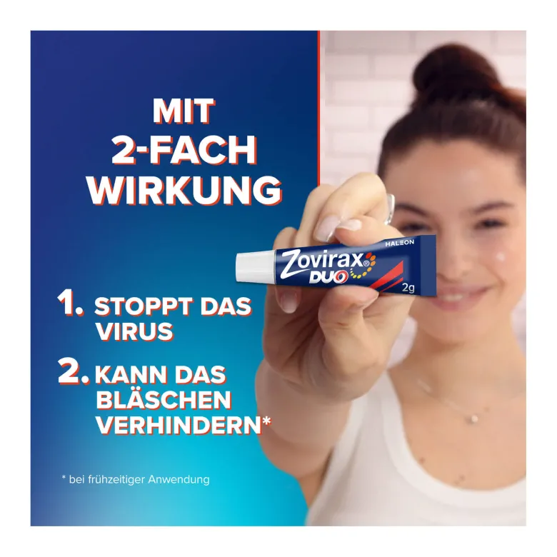 Zovirax Duo Lippenherpescreme, 2 g